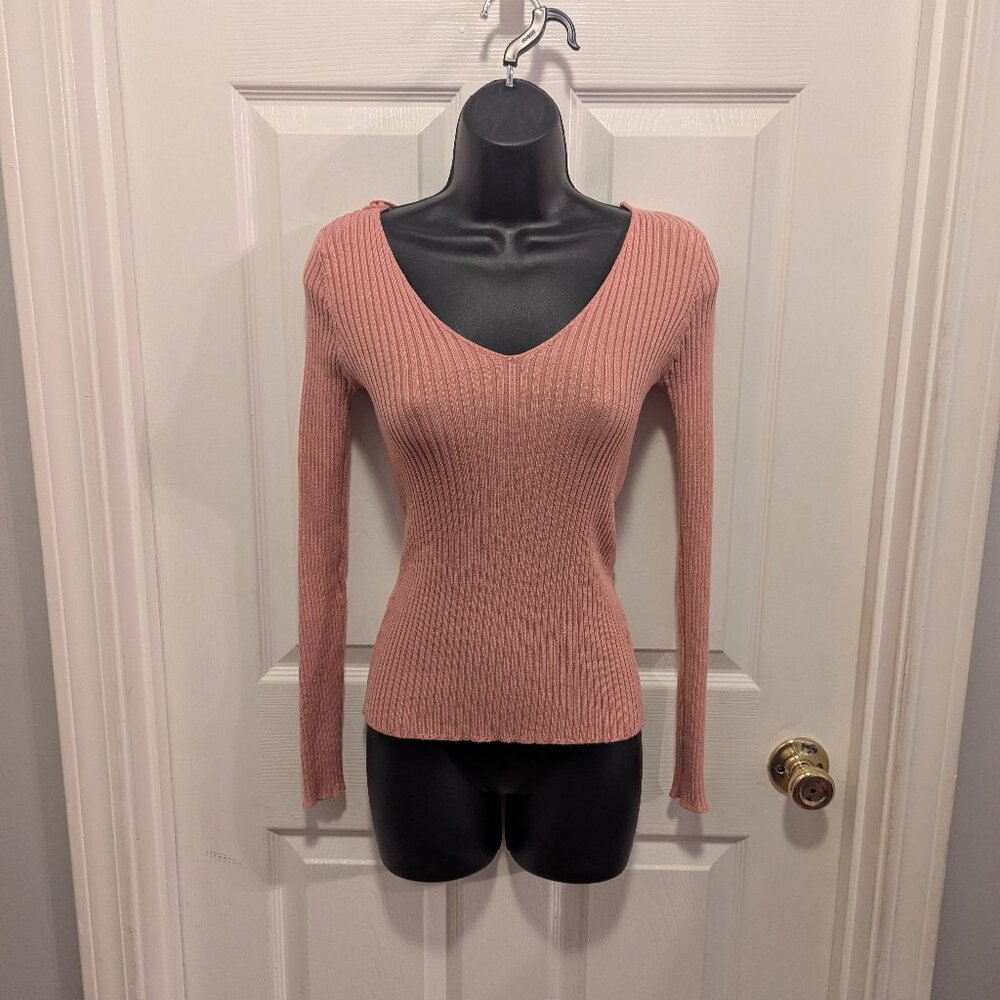 Ambiance apparel pink sweater -L